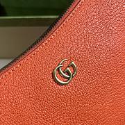 Gucci Aphrodite Mini Shoulder Bag Orange Leather Size 21x12x4 cm - 4