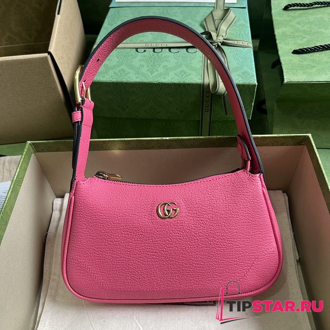 Gucci Aphrodite Mini Shoulder Bag Pink Leather Size 21x12x4 cm - 1