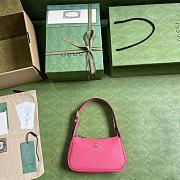 Gucci Aphrodite Mini Shoulder Bag Pink Leather Size 21x12x4 cm - 5