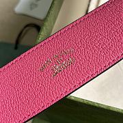 Gucci Aphrodite Mini Shoulder Bag Pink Leather Size 21x12x4 cm - 4