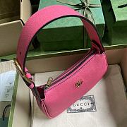 Gucci Aphrodite Mini Shoulder Bag Pink Leather Size 21x12x4 cm - 3