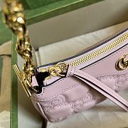 Gucci GG Matelassé Handbag Light Pink Size 25x15x8 cm - 2