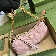 Gucci GG Matelassé Handbag Light Pink Size 25x15x8 cm - 4
