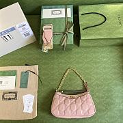 Gucci GG Matelassé Handbag Light Pink Size 25x15x8 cm - 5