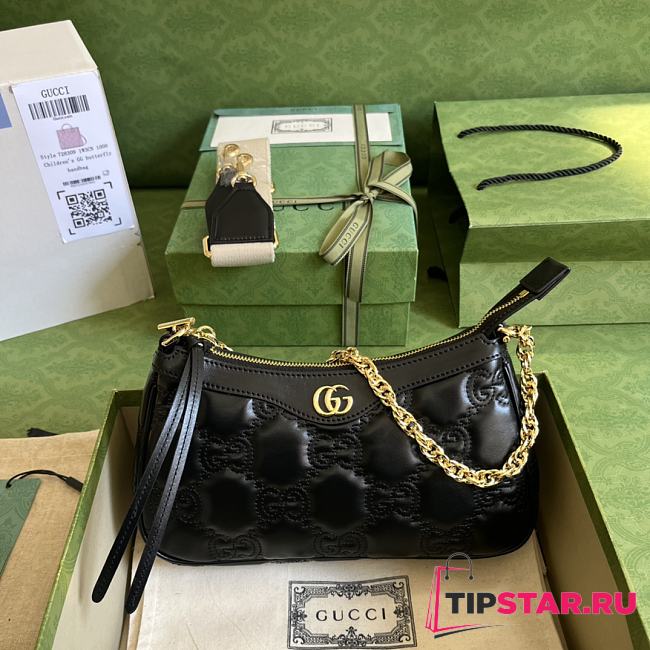 Gucci GG Matelassé Handbag Black Size 25x15x8 cm - 1