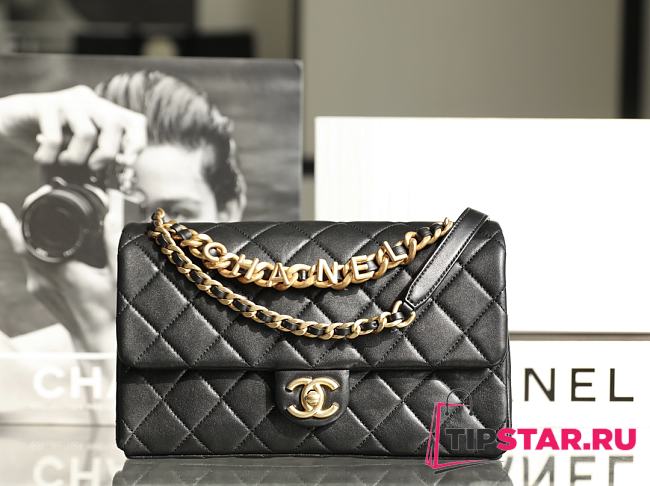 Chanel Black Flap Bag AS3897 Size 15×26×7 cm - 1