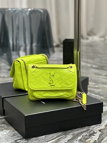 YSL Niki Baby Chain Bag In Neon Color Size 21x16x7,5 cm 