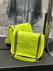 YSL Niki Baby Chain Bag In Neon Color Size 21x16x7,5 cm  - 3