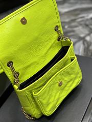 YSL Niki Baby Chain Bag In Neon Color Size 21x16x7,5 cm  - 2