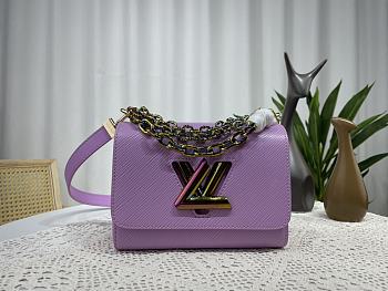 Louis Vuitton Twist PM Lilas Provence Violet M22098 Size 19x15x9 cm