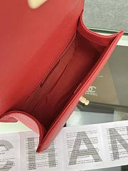 Chanel Small Boy Handbag In Red Size 12x20.5x8.5 cm - 2