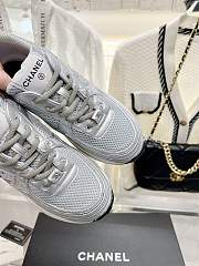 Chanel Sneakers G39792 Light Gray & Silvered - 5