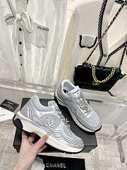 Chanel Sneakers G39792 Light Gray & Silvered - 3