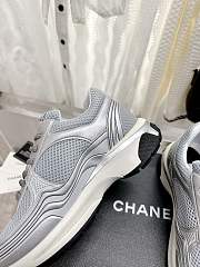 Chanel Sneakers G39792 Light Gray & Silvered - 4