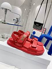 Dioract Sandal Red Lambskin - 1