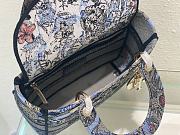 Dior Medium Lady Bag Denim Multicolor Dior Jardin Magique Embroidery Size 24x20x11 cm - 4