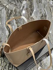 YSL Shopping Saint Laurent E/W In Supple Leather Beige Size 37x28x13 cm - 2