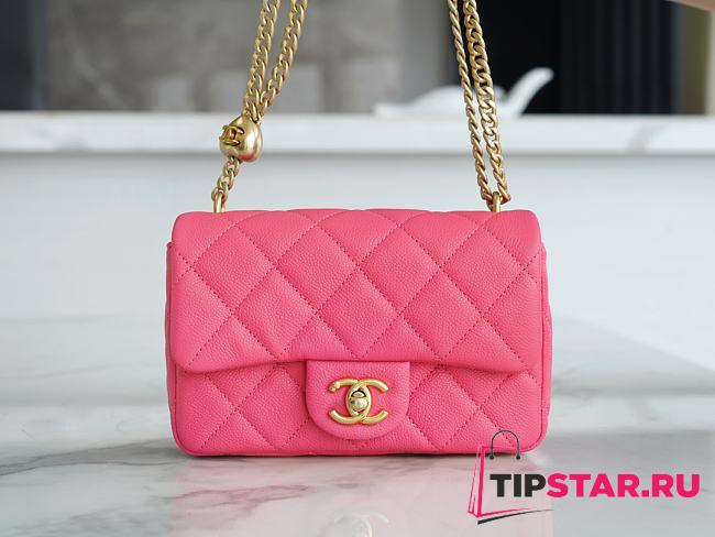 Chanel Small Flap Bag Pink Size 12×19×8 cm - 1