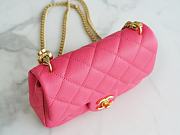 Chanel Small Flap Bag Pink Size 12×19×8 cm - 3