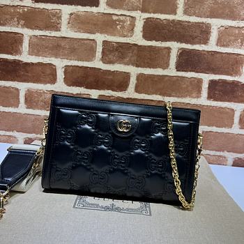 Gucci GG Matelassé Small Bag Black Size 26x17.5x8 cm