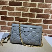 Gucci GG Matelassé Small Bag Gray Size 26x17.5x8 cm - 4