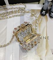 Chanel Mini Evening Bag Transparent & Multicolor AS3769 Size 8×7×7 cm - 3