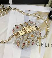 Chanel Mini Evening Bag Transparent & Multicolor AS3769 Size 8×7×7 cm - 5