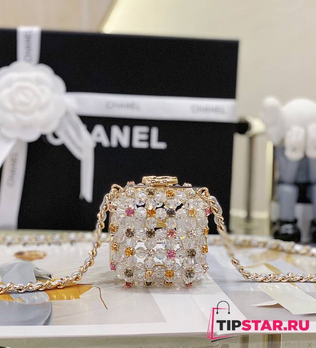 Chanel Mini Evening Bag Transparent & Multicolor AS3769 Size 8×7×7 cm - 1