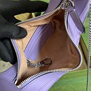 Gucci GG Marmont Half-Moon-Shaped Mini Bag Purple 21.5x11x5 cm - 2
