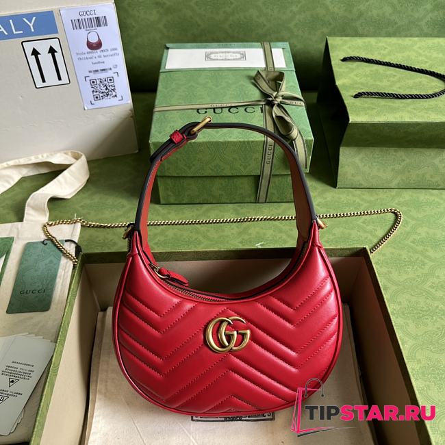 Gucci GG Marmont Matelassé Mini Bag Red Size 21x11x5 cm - 1