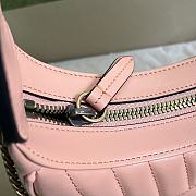 Gucci Marmont Matelassé Mini Bag Peach Leather Size 21x11x5 cm - 3