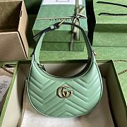 Gucci Marmont Matelassé Mini Bag Green Leather Size 21x11x5 cm - 1