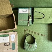 Gucci Marmont Matelassé Mini Bag Green Leather Size 21x11x5 cm - 5