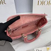 Dior Medium Lady D-Joy Bag Rust-Colored Cannage Lambskin Size 26 x 13.5 x 5 cm - 4