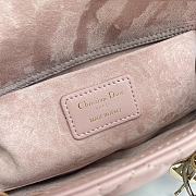 Dior Medium Lady D-Joy Bag Peony Pink Cannage Lambskin Size 26 x 13.5 x 5 cm - 2