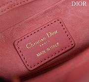 Dior Medium Lady D-Joy Bag Light Pink Cannage Lambskin Size 26 x 13.5 x 5 cm - 5