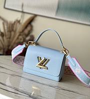 Louis Vuitton Twist PM Bleu Nuage Blue M22515 Size 19 x 15 x 9 cm - 1