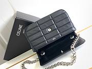 Celine Chain Shoulder Bag Matelasse Monochrome Celine In Quilted Goatskin Black Size 24 X 15 X 5 CM - 5