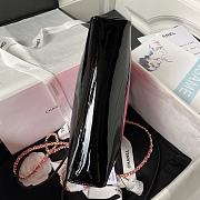 Chanel 31 Mini Shopping Bag AS4133 Pink & Black Patent Calfskin Size 22 × 23 × 5.5 cm - 4