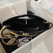 Chanel 31 Mini Shopping Bag AS4133 Yellow & Black Patent Calfskin Size 22 × 23 × 5.5 cm - 4