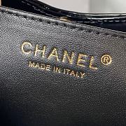 Chanel 31 Mini Shopping Bag AS4133 Yellow & Black Patent Calfskin Size 22 × 23 × 5.5 cm - 2