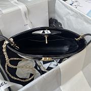 Chanel 31 Mini Shopping Bag AS4133 White & Black Patent Calfskin Size 22 × 23 × 5.5 cm - 5