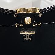 Chanel 31 Mini Shopping Bag AS4133 White & Black Patent Calfskin Size 22 × 23 × 5.5 cm - 4