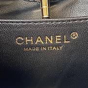 Chanel 31 Mini Shopping Bag AS4133 White & Black Patent Calfskin Size 22 × 23 × 5.5 cm - 2