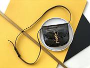 YSL Kaia Small Satchel In Shiny Crocodile-Embossed Leather Black Size 18 X 15,5 X 5,5 CM - 1