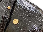 YSL Kaia Small Satchel In Shiny Crocodile-Embossed Leather Black Size 18 X 15,5 X 5,5 CM - 3
