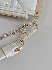 Dior Club Bag White Cannage Lambskin Size 27x12x5 cm - 5