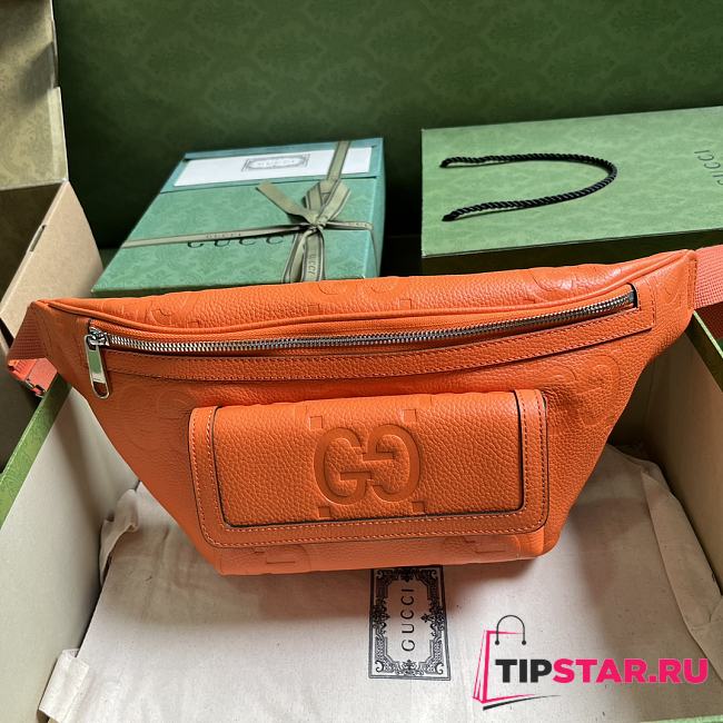 Gucci Jumbo GG Belt Bag 645093 Orange Size 28x18x8 cm - 1