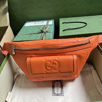 Gucci Jumbo GG Belt Bag 645093 Orange Size 28x18x8 cm