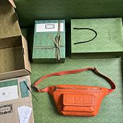 Gucci Jumbo GG Belt Bag 645093 Orange Size 28x18x8 cm - 3